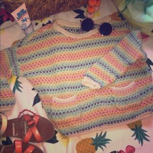 Aerie Crop Sweater 🌈🌴🌸